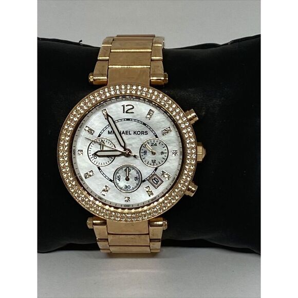 Michael Kors Parker MK5491 Womens Stainless Steel Analog Dial Quartz Watch WO355 - Picture 3 of 12